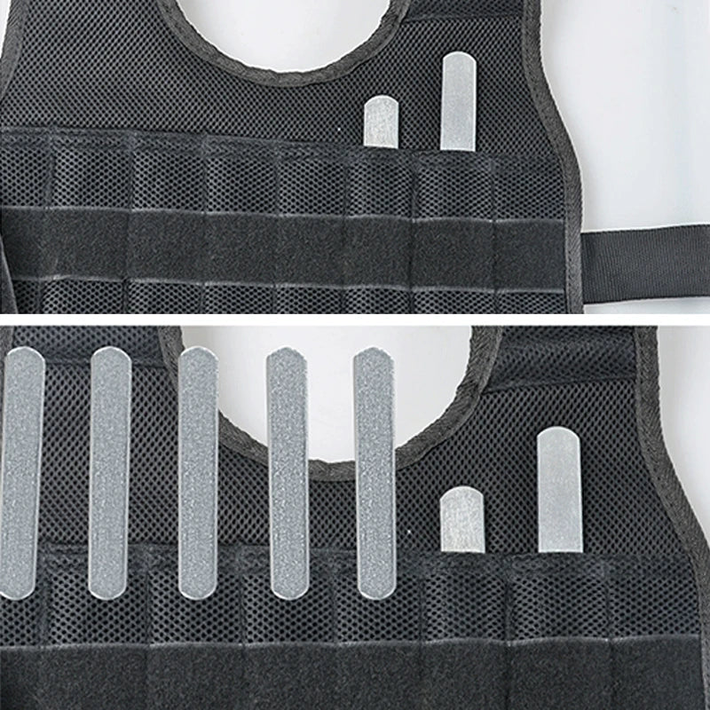 Adjustable Weighted Vest for Men with Durable Oxford Fabric – Max Load 50kg