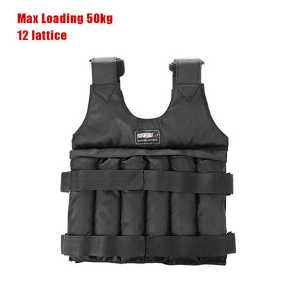 Adjustable Weighted Vest for Men with Durable Oxford Fabric – Max Load 50kg