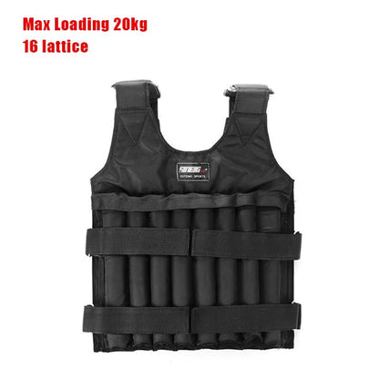Adjustable Weighted Vest for Men with Durable Oxford Fabric – Max Load 50kg