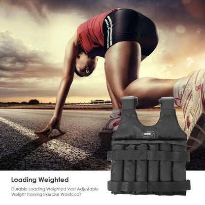 Adjustable Weighted Vest for Men with Durable Oxford Fabric – Max Load 50kg