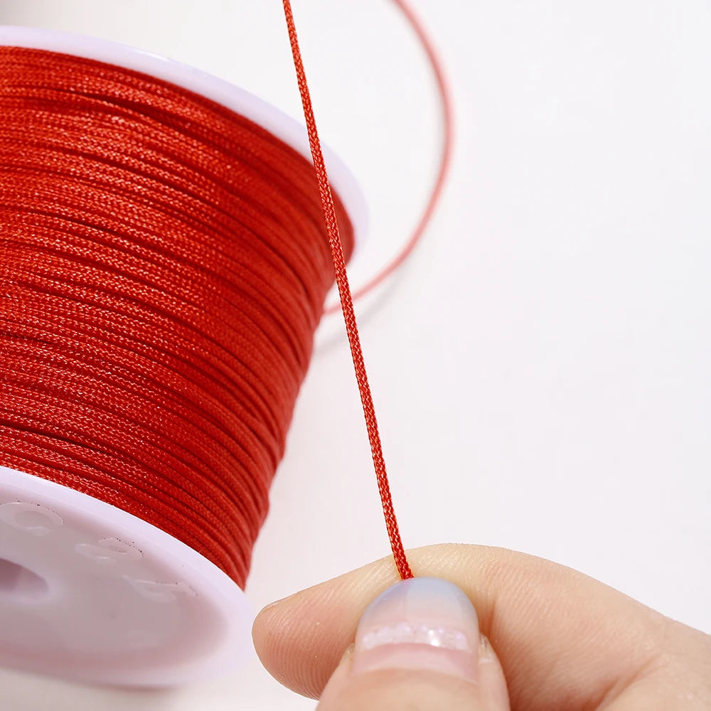 10/50M 0.8mm Nylon Thread Cord for Jewelry Making – DIY Bracelet & Knot String
