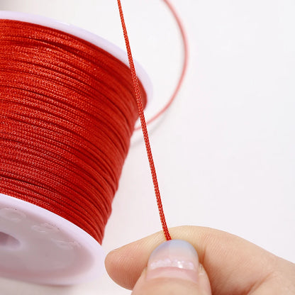 10/50M 0.8mm Nylon Thread Cord for Jewelry Making – DIY Bracelet & Knot String