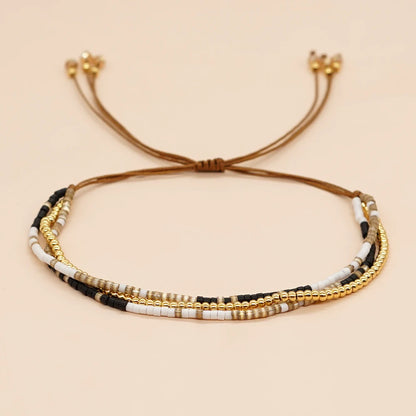 Handmade Miyuki Beaded Bracelet – Adjustable Native Style Jewelry for Women