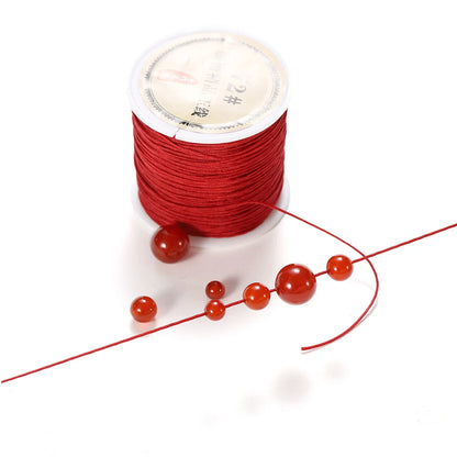 10/50M 0.8mm Nylon Thread Cord for Jewelry Making – DIY Bracelet & Knot String