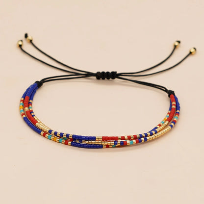 Handmade Miyuki Beaded Bracelet – Adjustable Native Style Jewelry for Women