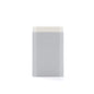 Rectangular gray product with white top on a white background