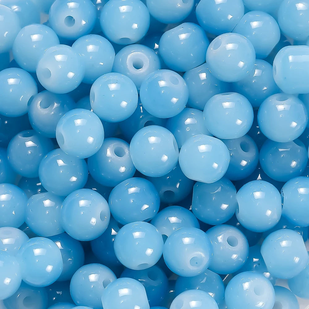 6mm Glass Round Spacer Beads – DIY Jewelry Making Supplies (30/50pcs)