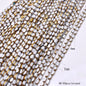 4x7mm Gold Plated Glass Spacer Beads – Briolette Crystal Beads for Jewelry DIY