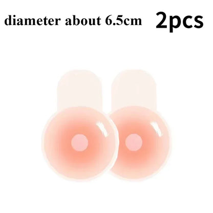 Two pink spherical objects with a diameter of about 6.5cm on a white background.