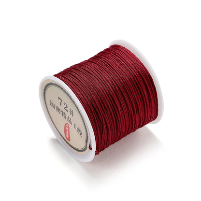 10/50M 0.8mm Nylon Thread Cord for Jewelry Making – DIY Bracelet & Knot String