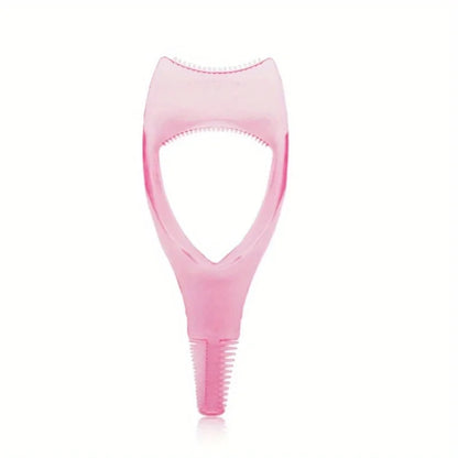 Pink hair styling tool on a white background