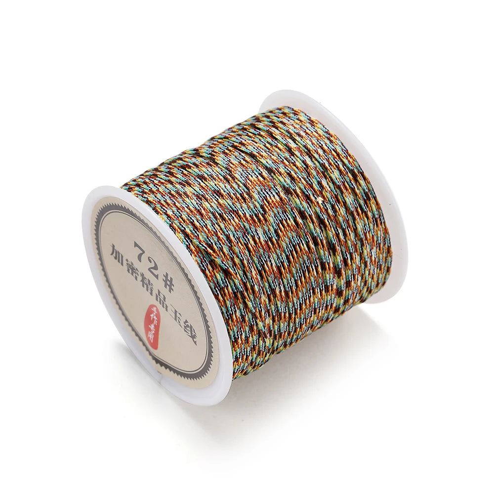 10/50M 0.8mm Nylon Thread Cord for Jewelry Making – DIY Bracelet & Knot String