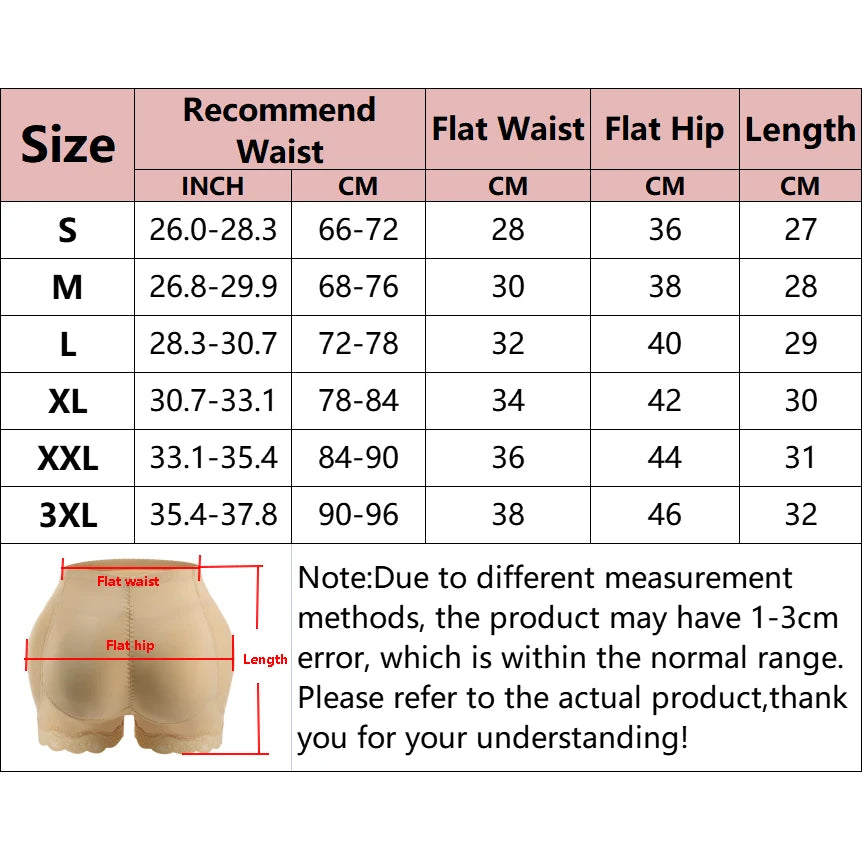 Padded Butt Lifter Underwear – Push Up Body Shaper & Hip Enhancer