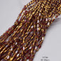 4x7mm Gold Plated Glass Spacer Beads – Briolette Crystal Beads for Jewelry DIY