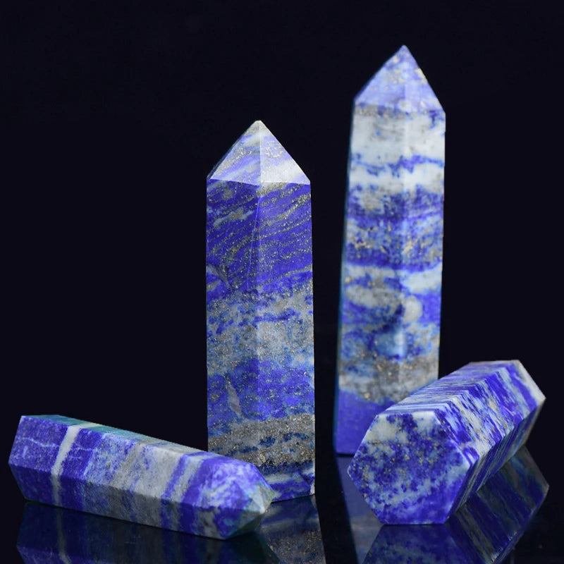 Natural Crystal Obelisk Wand – Rose Quartz & Amethyst for Healing & Decor