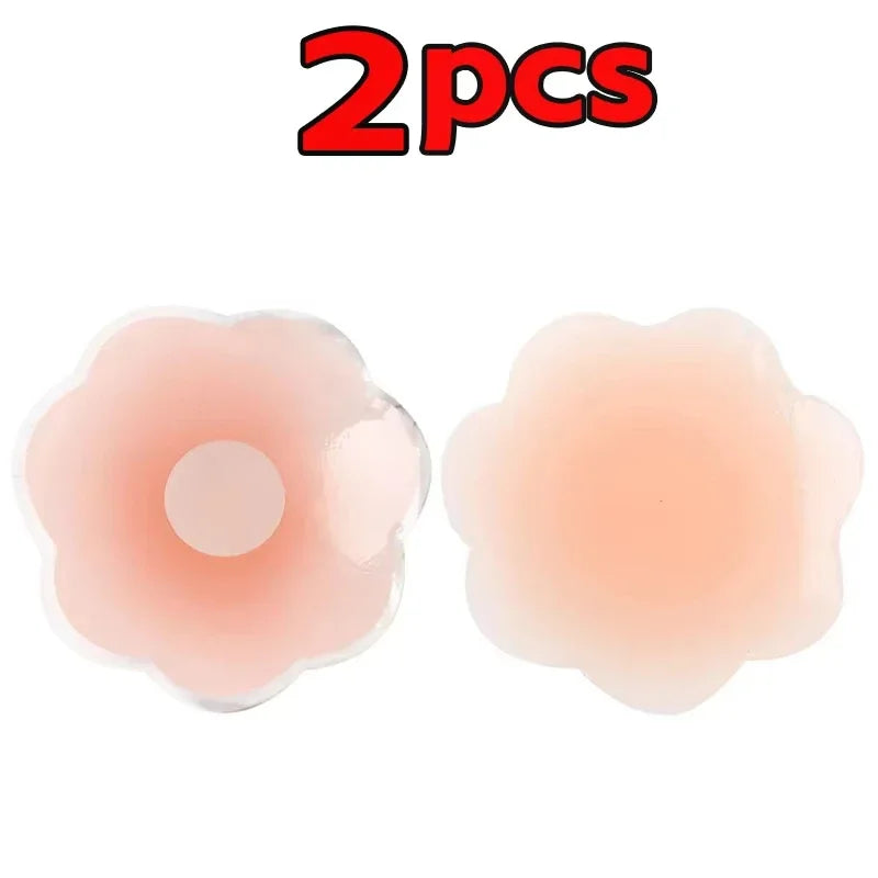 Two silicone adhesive patches on a white background with '2 pcs' text above.