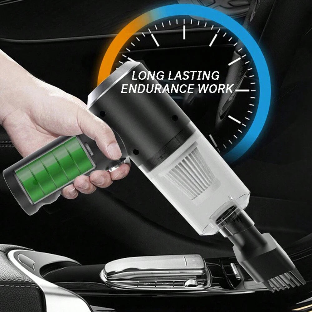 3-in-1 USB Rechargeable Vacuum Cleaner – Suction & Blowing for Car and Home