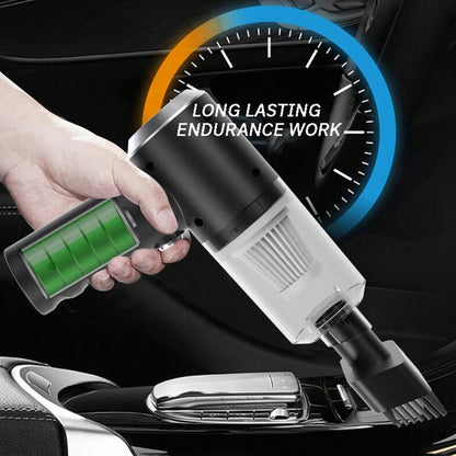 3-in-1 USB Rechargeable Vacuum Cleaner – Suction & Blowing for Car and Home