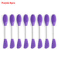Purple silicone spatulas on a white background with 'Purple-8pcs' text.