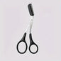 Stainless Steel Eyebrow Trimmer Scissors & Comb Set - Precision Grooming Tool for Men and Women - Effortless Hair Removal