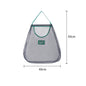 Mesh bag with dimensions on a white background