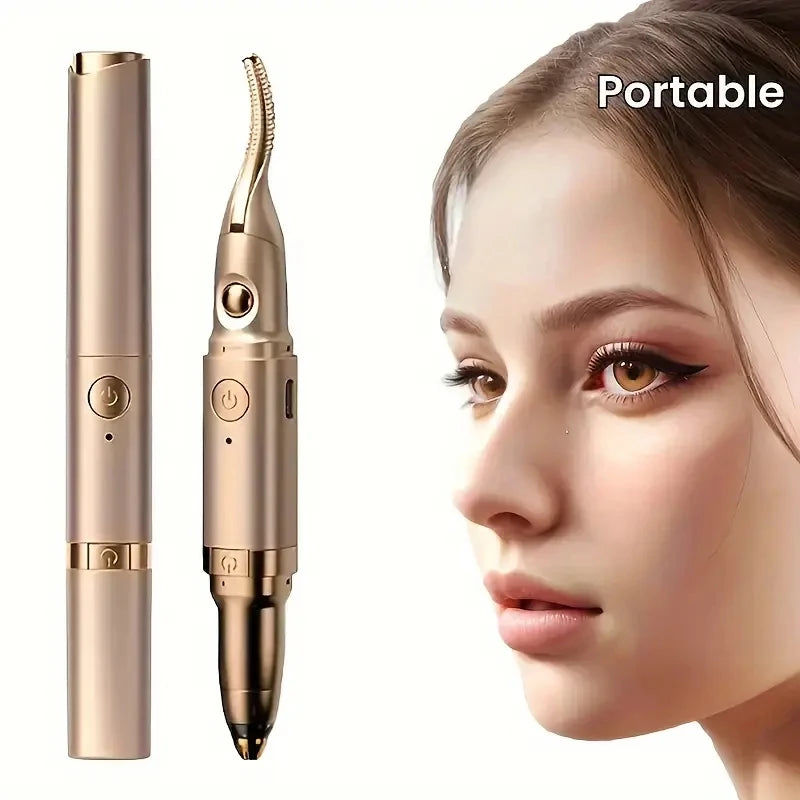 Stainless Steel Eyebrow Trimmer Scissors & Comb Set - Precision Grooming Tool for Men and Women - Effortless Hair Removal