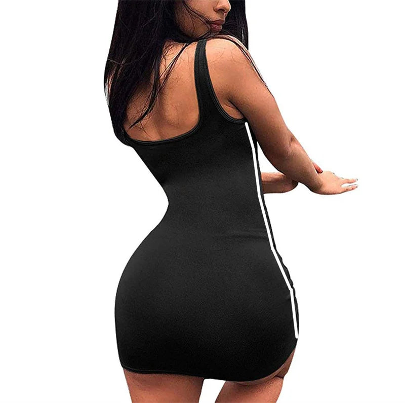Women’s Spaghetti Strap Sheath Dress – Slim Fit Summer Casual Outfit
