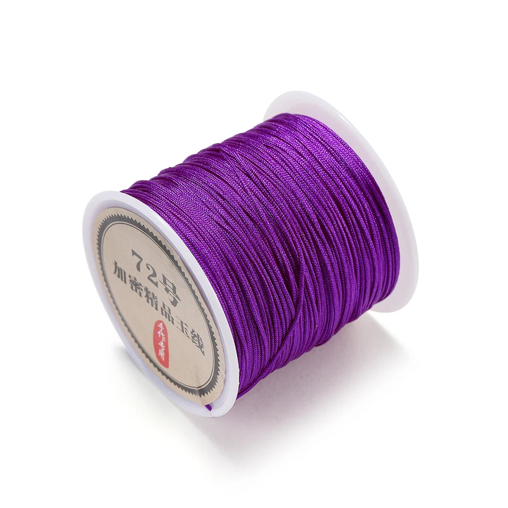10/50M 0.8mm Nylon Thread Cord for Jewelry Making – DIY Bracelet & Knot String