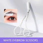 Stainless Steel Eyebrow Trimmer Scissors & Comb Set - Precision Grooming Tool for Men and Women - Effortless Hair Removal