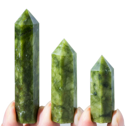 Natural Crystal Obelisk Wand – Rose Quartz & Amethyst for Healing & Decor