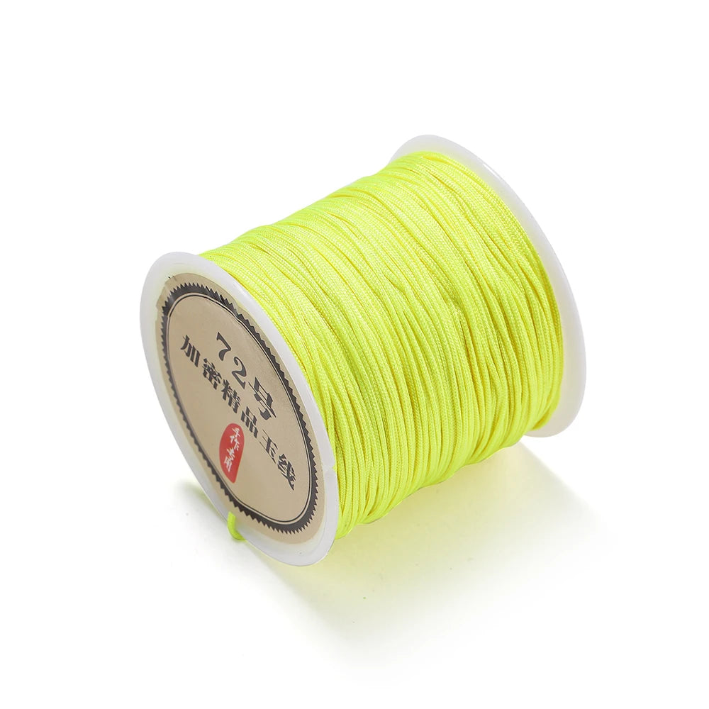 10/50M 0.8mm Nylon Thread Cord for Jewelry Making – DIY Bracelet & Knot String
