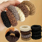 10PCS Wide Thick Hair Ties – Durable Elastic Bands for Ponytails & Buns