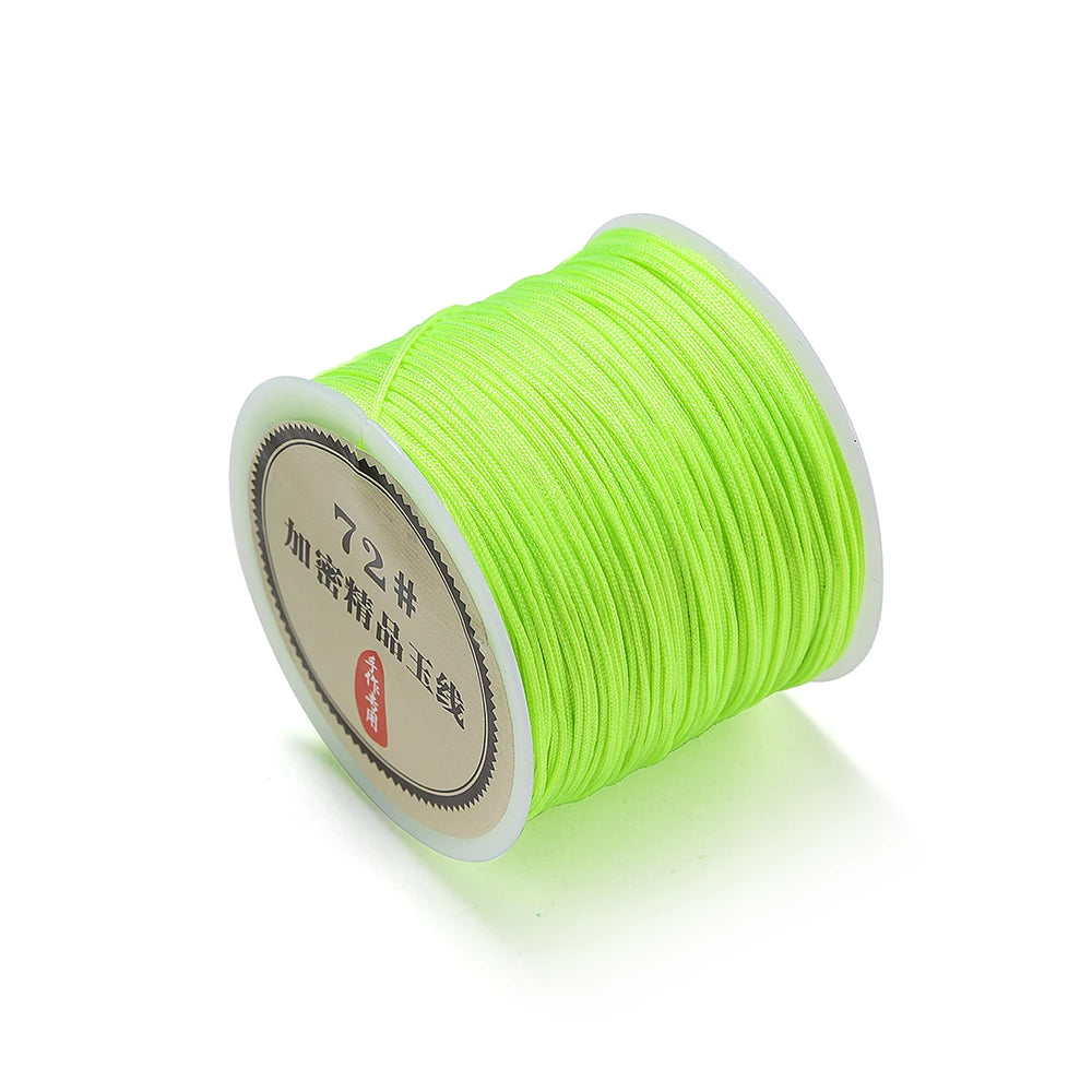 10/50M 0.8mm Nylon Thread Cord for Jewelry Making – DIY Bracelet & Knot String
