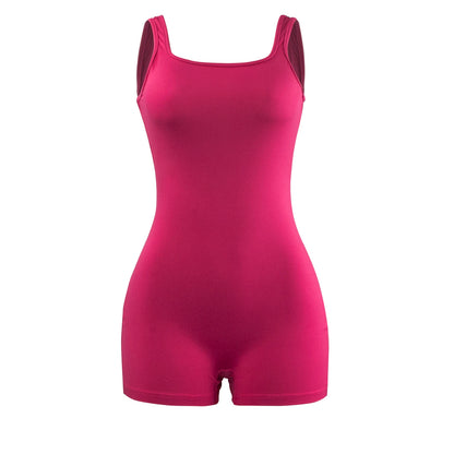 Women’s Sexy Backless Halter Bodysuit – Sleeveless Bodycon Tank Jumpsuit