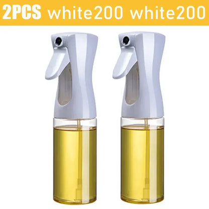 Two white spray bottles with clear liquid on a yellow background, labeled '2PCS white200'.