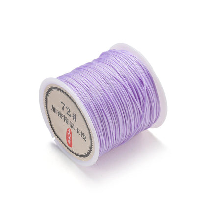10/50M 0.8mm Nylon Thread Cord for Jewelry Making – DIY Bracelet & Knot String