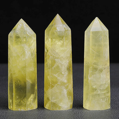 Natural Crystal Obelisk Wand – Rose Quartz & Amethyst for Healing & Decor