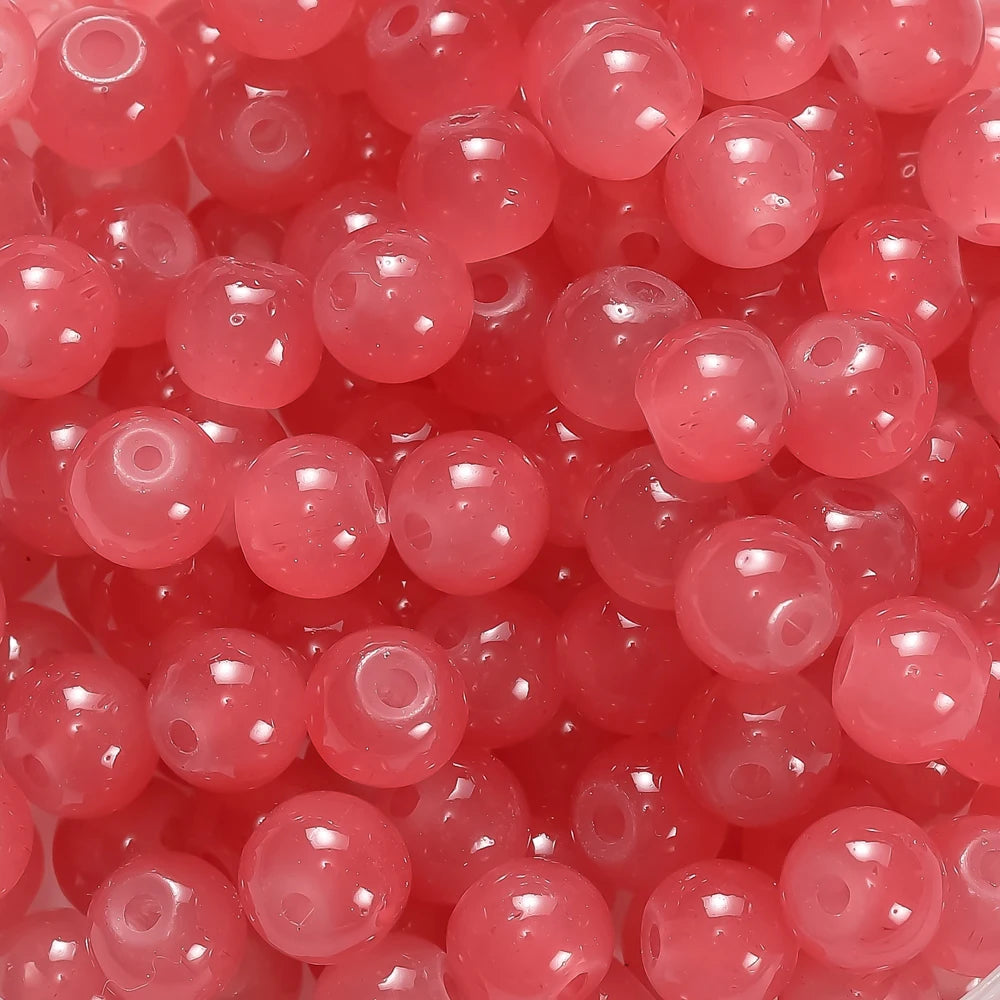 6mm Glass Round Spacer Beads – DIY Jewelry Making Supplies (30/50pcs)
