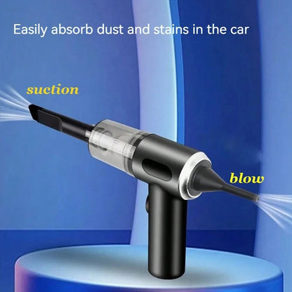 3-in-1 USB Rechargeable Vacuum Cleaner – Suction & Blowing for Car and Home