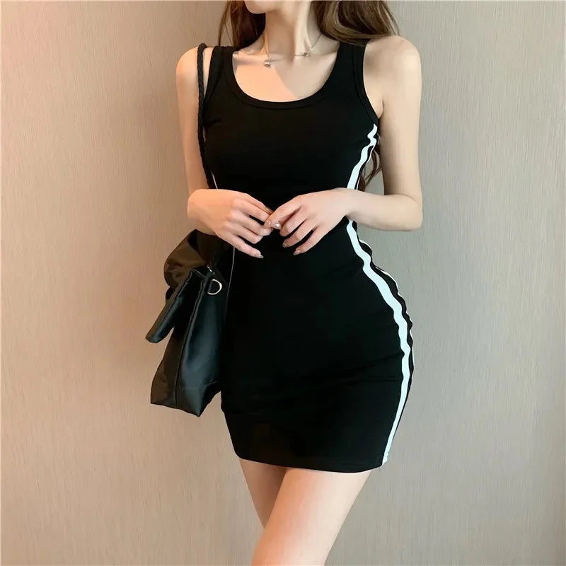 Women’s Spaghetti Strap Sheath Dress – Slim Fit Summer Casual Outfit
