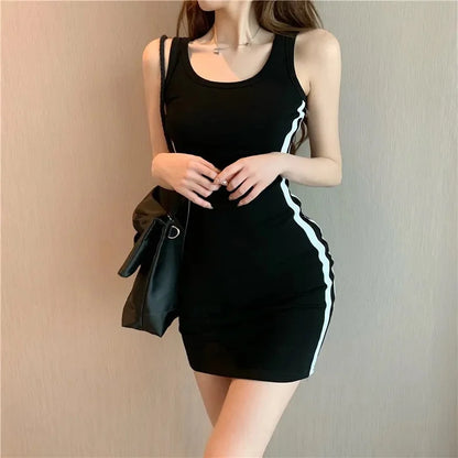 Women’s Spaghetti Strap Sheath Dress – Slim Fit Summer Casual Outfit