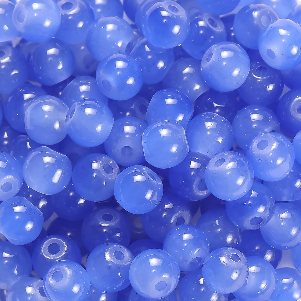 6mm Glass Round Spacer Beads – DIY Jewelry Making Supplies (30/50pcs)