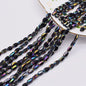 4x7mm Gold Plated Glass Spacer Beads – Briolette Crystal Beads for Jewelry DIY
