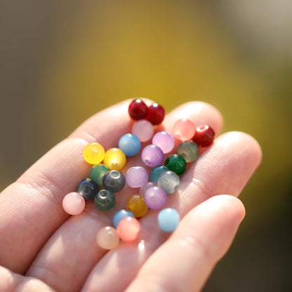 6mm Glass Round Spacer Beads – DIY Jewelry Making Supplies (30/50pcs)