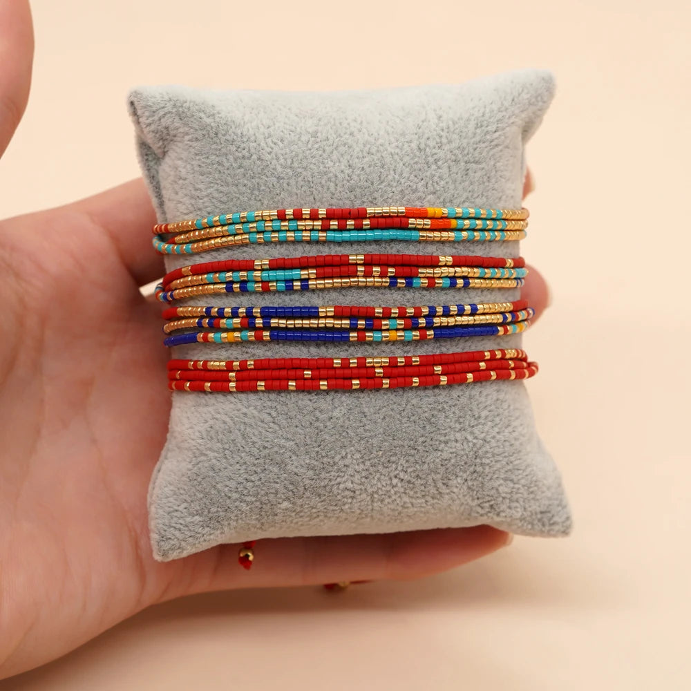 Handmade Miyuki Beaded Bracelet – Adjustable Native Style Jewelry for Women