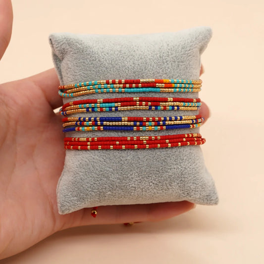 Handmade Miyuki Beaded Bracelet – Adjustable Native Style Jewelry for Women