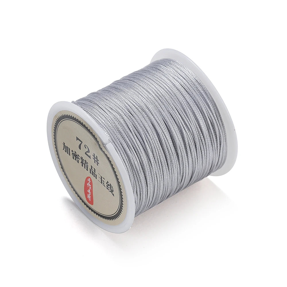 10/50M 0.8mm Nylon Thread Cord for Jewelry Making – DIY Bracelet & Knot String