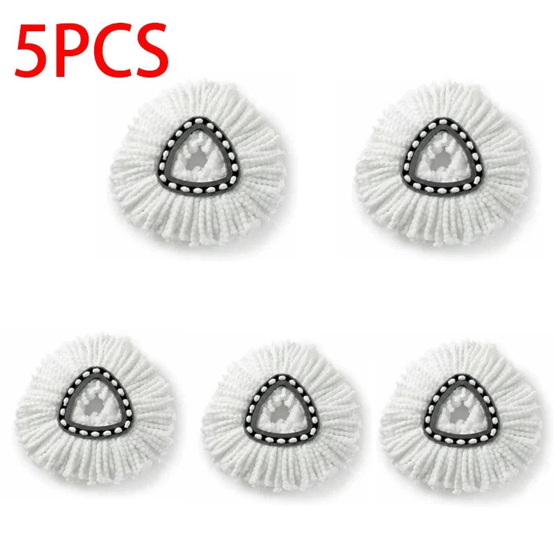 Microfiber Spin Mop Head Replacement – 360° Easy Wring Cleaning Refill