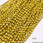 4x7mm Gold Plated Glass Spacer Beads – Briolette Crystal Beads for Jewelry DIY