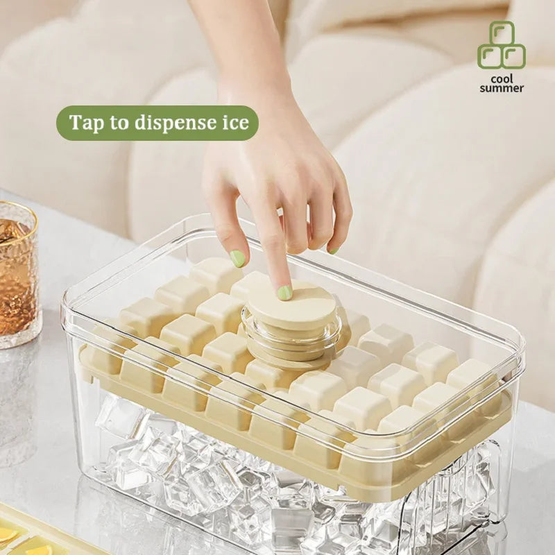 Multifunctional 28/56 Grids Ice Cube Maker – One-Touch Release Ice Tray